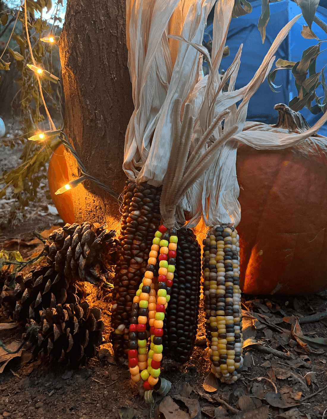 Sukkot Craft: How to Make a Pony Bead Indian Corn Decoration