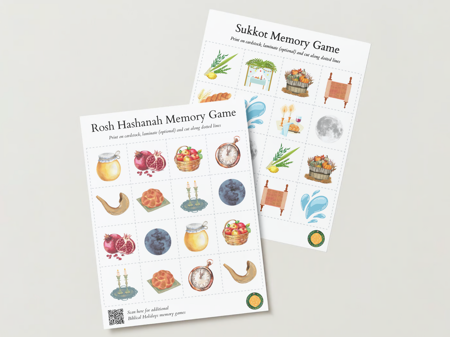 Matching Game Printable | Biblical Holidays and Feasts